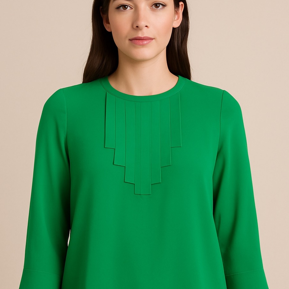 Women/Teens Green Satin Slip Crop Top, 20
